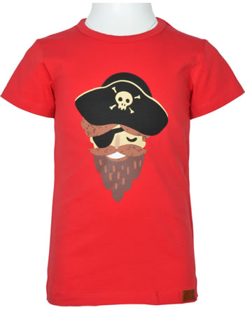 Walkiddy T-Shirt short sleeve PIRATE SHIPS red