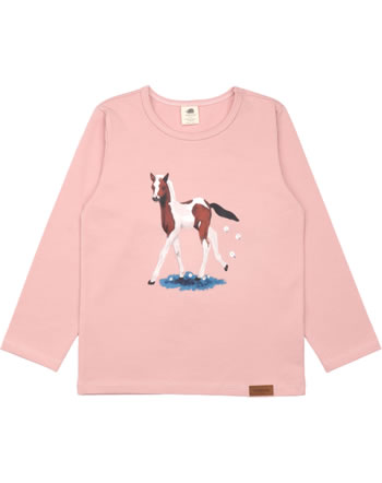 Walkiddy T-shirt manches longues LITTLE & BIG HORSES rosa