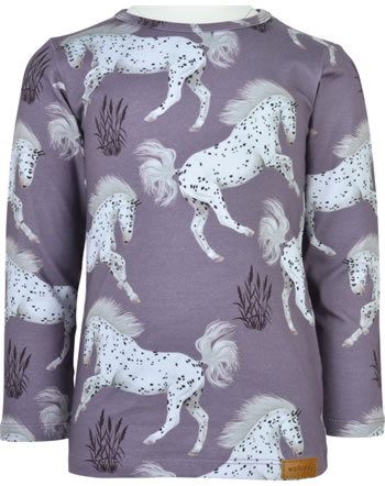 Walkiddy T-Shirt long sleeve SCHIMMEL HORSES purple