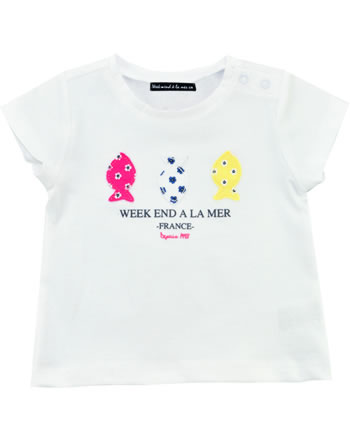 Weekend a la mer Mädchen T-Shirt Kurzarm PHENOMENALE weiß E121.44