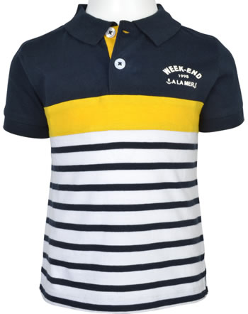 Weekend a la mer Polo-shirt manches courtes LECAP blanc/navy B122.08