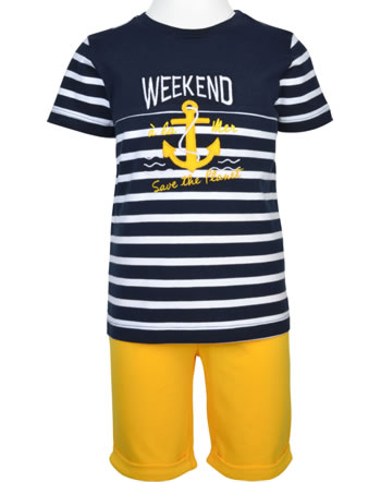 Weekend à la mer set shirt and shorts short sleeve CRUISING navy/weiß 122.23