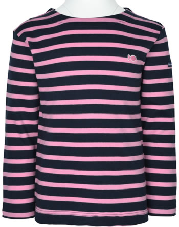 Weekend à la mer Shirt manches longues LAROCHELLE navy/pink gestreift 221.B1