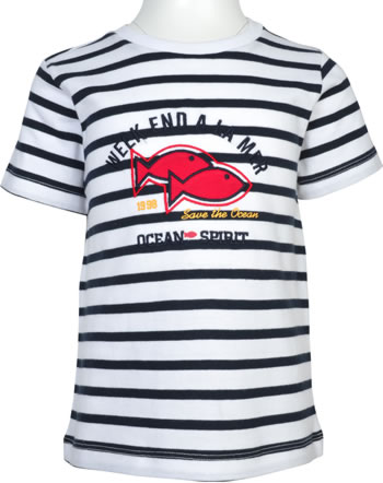 Weekend a la mer T-shirt manches courtes NOSTALGIC blanc/navy B122.01