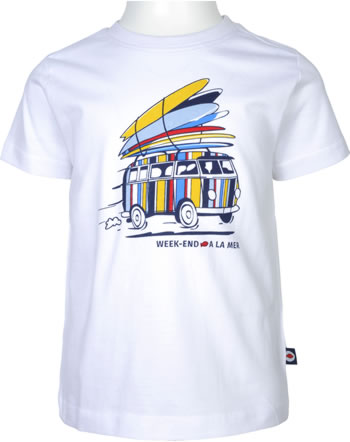 Weekend a la mer T-shirt manches courtes SURLAROUTE blanc B122.03