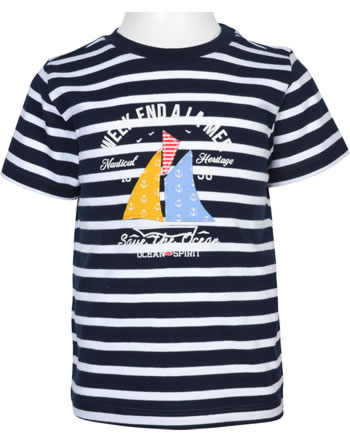 Weekend a la mer T-shirt manches courtes TROISMATS navy/blanc B122.05