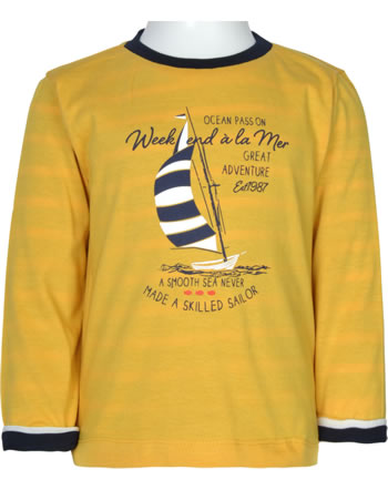 Weekend à la mer Shirt réversible manches longues PILOUFACE moutarde 221.05