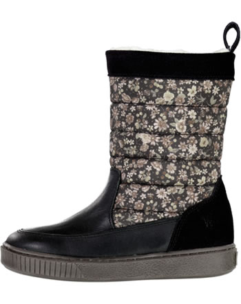 Wheat Children's winter boots lined KOAH black granite