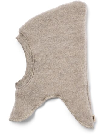 Wheat Schlupfmütze 'Eli' aus Merinowoll-Fleece - Khaki Melange