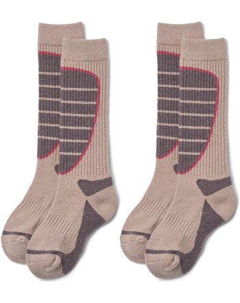 Wheat Ski-Socken/Kniestrümpfe im 2er-Set - Dry Rose