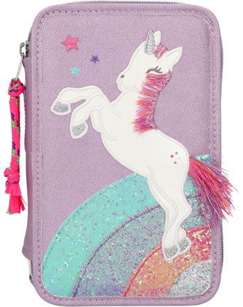 Ylvi and the Minimoomis pencil case with three parts and filling Glitter Naya 10822