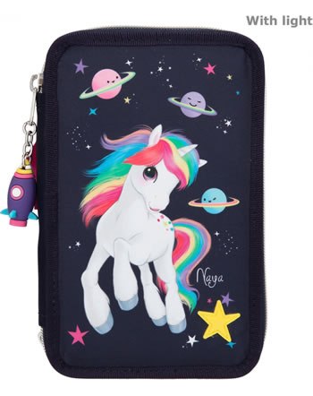 Ylvi and the Minimoomis pencil case with three parts and filling LED 11167