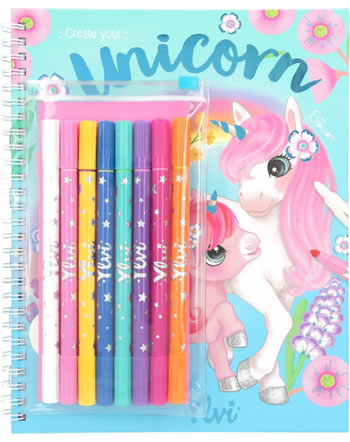 Ylvi Livre à colorier avec des crayons Create your Unicorn 11388