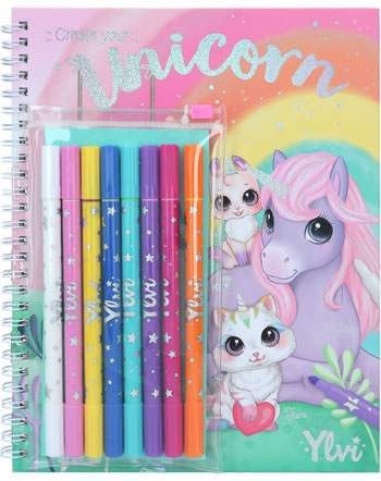 Ylvi Livre à colorier avec des crayons Create your Unicorn 12168