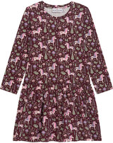 danamade-jersey-kleid-dalva-mit-einhorn-blumen-muster-bordeaux