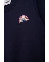 danamade-sweatshirt-kleid-dcilla-mit-regenbogen-design-navy