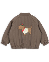konges-sljd-bomber-jacke-juno-mit-hunde-stickereien-walnut
