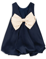 konges-sljd-kleid-shena-mit-ballon-rock-und-schleifen-detail-navy-blazer