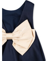 konges-sljd-kleid-shena-mit-ballon-rock-und-schleifen-detail-navy-blazer