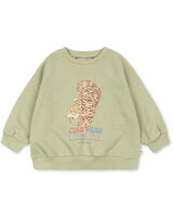 konges-sljd-sweatshirt-lou-mit-tigerprint-aus-bio-baumwollmischung-sage-x1f4