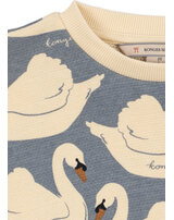 konges-sljd-sweatshirt-loupy-lou-aus-100-bio-baumwolle-mit-schwaenen-swan