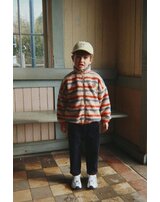 konges-sljd-teddy-jacke-jody-streifen-stickerei-tangerine-stripe