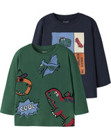 name-it-langarmshirt-im-2er-set-bio-baumwolle-dino-print-nmmlucius-evergreen