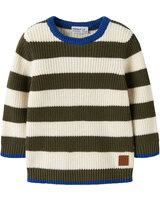 name-it-strick-pullover-bio-baumwolle-streifendesign-nmmnereus-olive-night