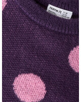 name-it-strick-pullover-mit-punkten-nmfolisa-navy-cosmos