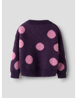 name-it-strick-pullover-mit-punkten-nmfolisa-navy-cosmos