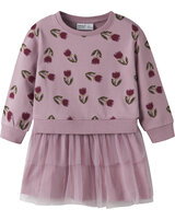 name-it-thermo-sweatshirt-kleid-aus-baumwolle-mit-tulpen-nmfokla-lilas