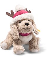 steiff-hund-rudy-mit-weihnachtsmuetze-und-halsband-27-cm-beige