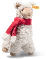 steiff-lama-leandro-mit-weihnachtsschal-19-cm-creme
