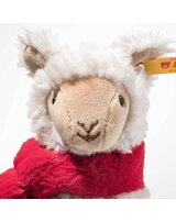 steiff-lama-leandro-mit-weihnachtsschal-19-cm-creme