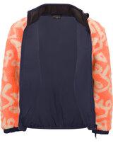 trollkids-fleecejacke-kids-lyngdal-mit-muster-vivid-orange-cashew