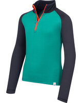 trollkids-half-zip-langarmshirt-kids-rauland-waffelfleece-dark-cyan-black