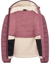 trollkids-hybrid-fleece-jacke-kids-romsdalen-kapuze-frozen-berry-sandstone