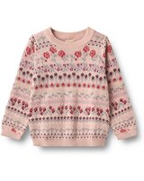 wheat-strick-pullover-aus-100-bio-baumwolle-mit-blumenmuster-dim-rose