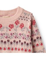 wheat-strick-pullover-aus-100-bio-baumwolle-mit-blumenmuster-dim-rose