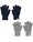 mp-denmark-2er-pack-handschuhe-aus-wollmischung-mix-light-grey-melange-blue