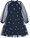 the-new-kleid-rudelle-mit-glitzerschleifen-navy-blazer-aop